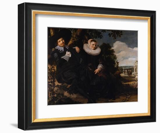 Marriage Portrait of Isaac Massa and Beatrix van der Laen-Frans Hals the Elder-Framed Giclee Print