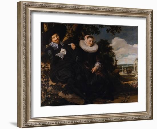 Marriage Portrait of Isaac Massa and Beatrix van der Laen-Frans Hals the Elder-Framed Giclee Print