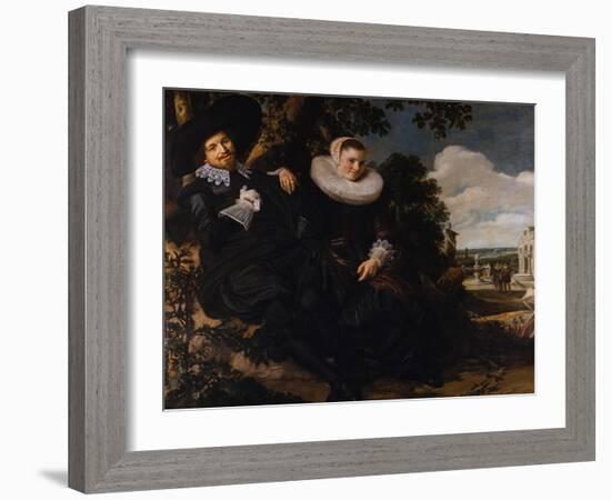 Marriage Portrait of Isaac Massa and Beatrix van der Laen-Frans Hals the Elder-Framed Giclee Print