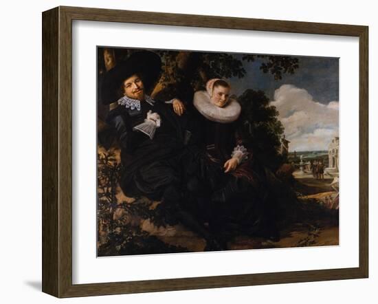 Marriage Portrait of Isaac Massa and Beatrix van der Laen-Frans Hals the Elder-Framed Giclee Print