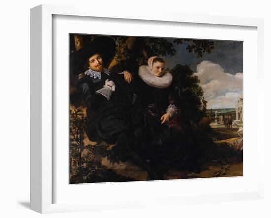 Marriage Portrait of Isaac Massa and Beatrix van der Laen-Frans Hals the Elder-Framed Giclee Print