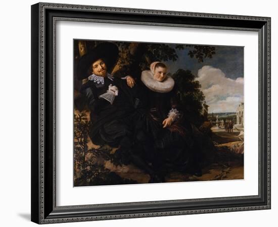 Marriage Portrait of Isaac Massa and Beatrix van der Laen-Frans Hals the Elder-Framed Giclee Print