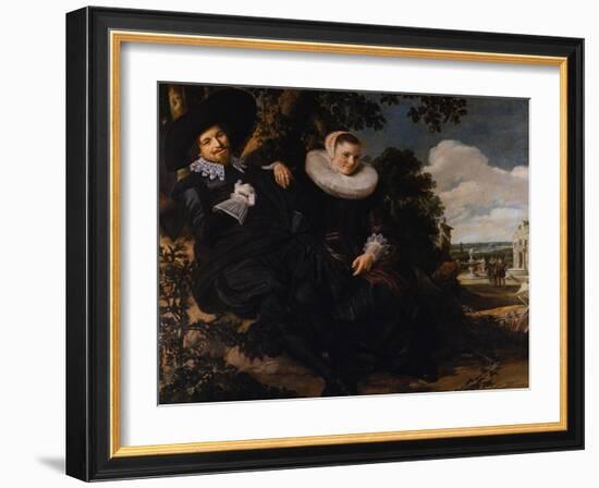 Marriage Portrait of Isaac Massa and Beatrix van der Laen-Frans Hals the Elder-Framed Giclee Print