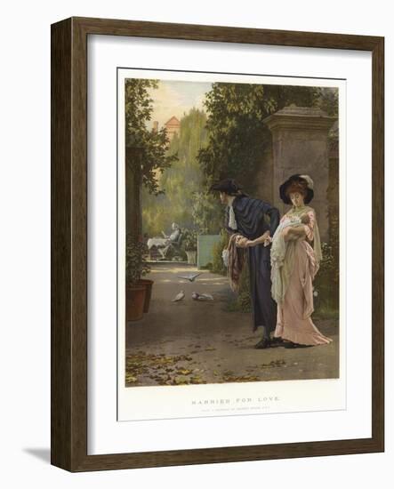 Married for Love-Marcus Stone-Framed Giclee Print