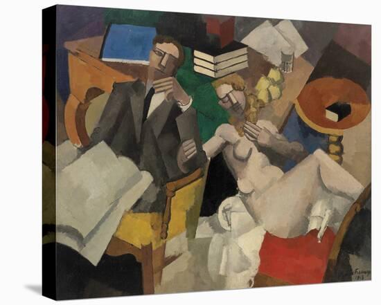 Married Life (La Vie conjugale)-Roger De La Fresnaye-Framed Stretched Canvas