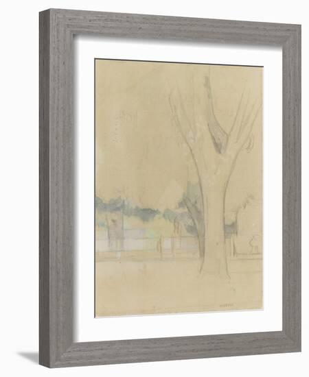Marronniers du Jas de Bouffan-Paul Cézanne-Framed Giclee Print