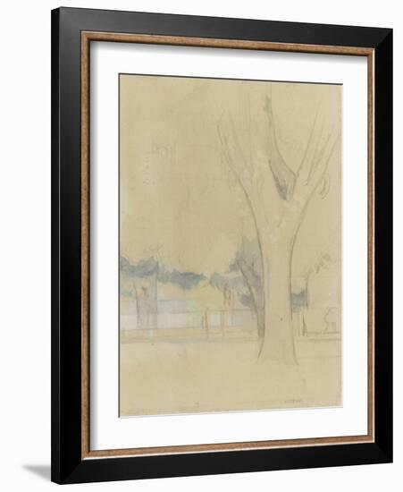 Marronniers du Jas de Bouffan-Paul Cézanne-Framed Giclee Print