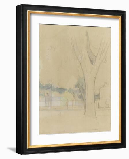 Marronniers du Jas de Bouffan-Paul Cézanne-Framed Giclee Print