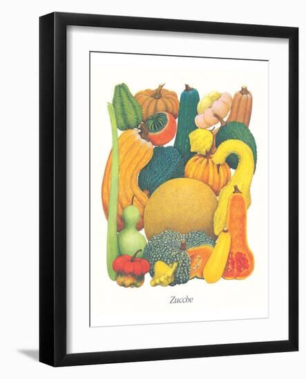 Marrows and Pumpkins-null-Framed Art Print