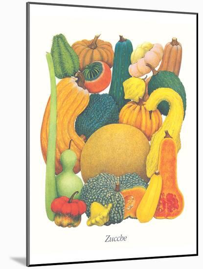 Marrows and Pumpkins-null-Mounted Art Print