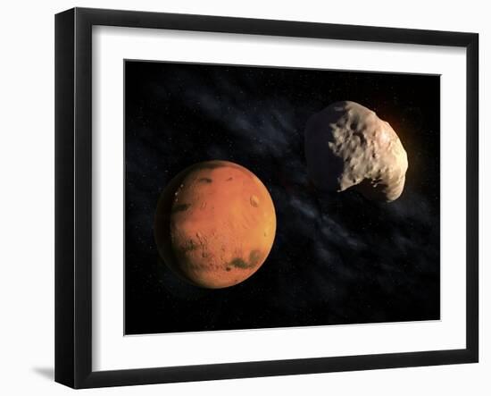 Mars and Deimos, Artwork-null-Framed Photographic Print