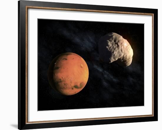 Mars and Deimos, Artwork-null-Framed Photographic Print