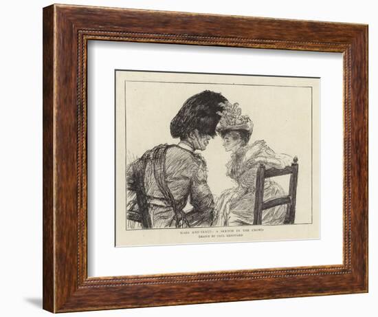 Mars and Venus, a Sketch in the Crowd-Charles Paul Renouard-Framed Premium Giclee Print