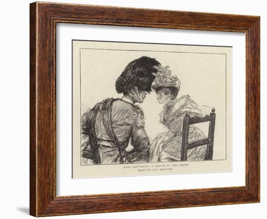 Mars and Venus, a Sketch in the Crowd-Charles Paul Renouard-Framed Giclee Print