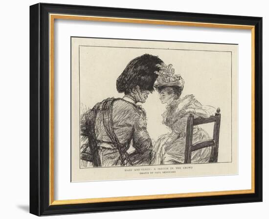 Mars and Venus, a Sketch in the Crowd-Charles Paul Renouard-Framed Giclee Print