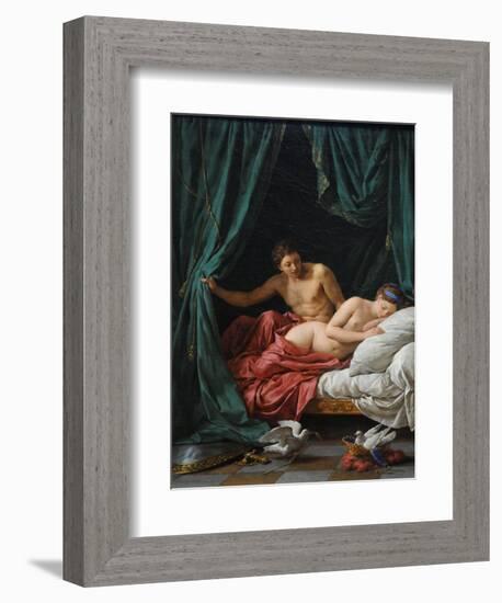 Mars and Venus (Allegory of Peac), 1770-Louis-Jean-François Lagrenée-Framed Giclee Print