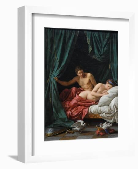 Mars and Venus (Allegory of Peac), 1770-Louis-Jean-François Lagrenée-Framed Giclee Print