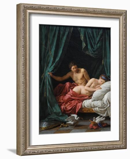 Mars and Venus (Allegory of Peac), 1770-Louis-Jean-François Lagrenée-Framed Giclee Print