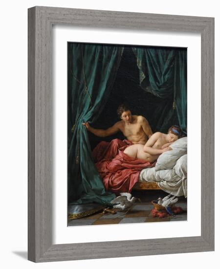 Mars and Venus (Allegory of Peac), 1770-Louis-Jean-François Lagrenée-Framed Giclee Print