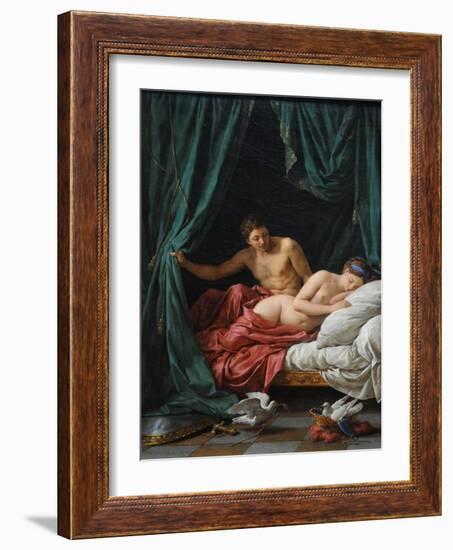 Mars and Venus (Allegory of Peac), 1770-Louis-Jean-François Lagrenée-Framed Giclee Print