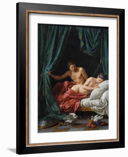 Mars and Venus (Allegory of Peac), 1770-Louis-Jean-François Lagrenée-Framed Giclee Print