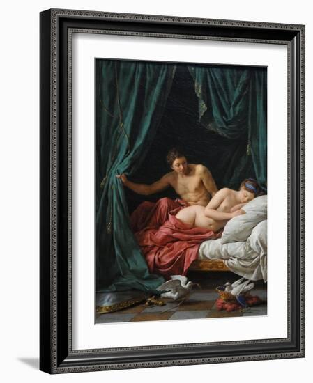 Mars and Venus (Allegory of Peac), 1770-Louis-Jean-François Lagrenée-Framed Giclee Print