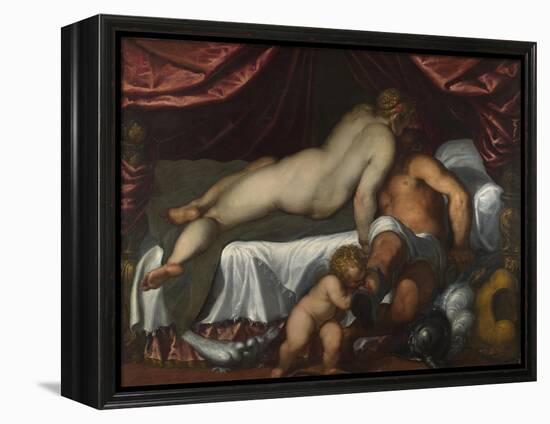 Mars and Venus, Ca 1590-Jacopo Palma il Giovane the Younger-Framed Premier Image Canvas