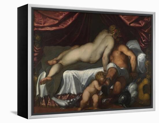 Mars and Venus, Ca 1590-Jacopo Palma il Giovane the Younger-Framed Premier Image Canvas