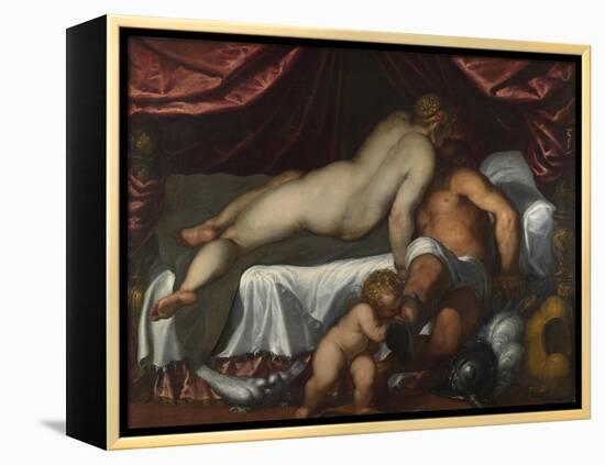 Mars and Venus, Ca 1590-Jacopo Palma il Giovane the Younger-Framed Premier Image Canvas