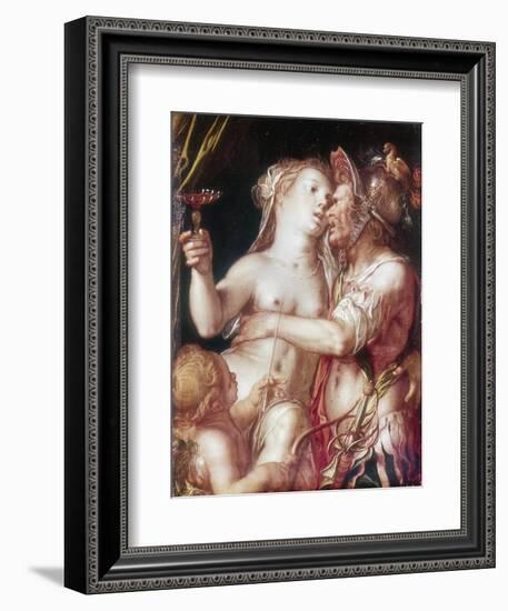 Mars and Venus, Late 16th-Early 17th Century-Joachim Anthonisz Wtewael-Framed Premium Giclee Print