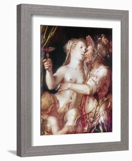 Mars and Venus, Late 16th-Early 17th Century-Joachim Anthonisz Wtewael-Framed Giclee Print