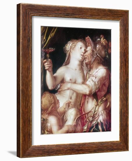 Mars and Venus, Late 16th-Early 17th Century-Joachim Anthonisz Wtewael-Framed Giclee Print