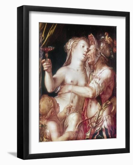 Mars and Venus, Late 16th-Early 17th Century-Joachim Anthonisz Wtewael-Framed Giclee Print