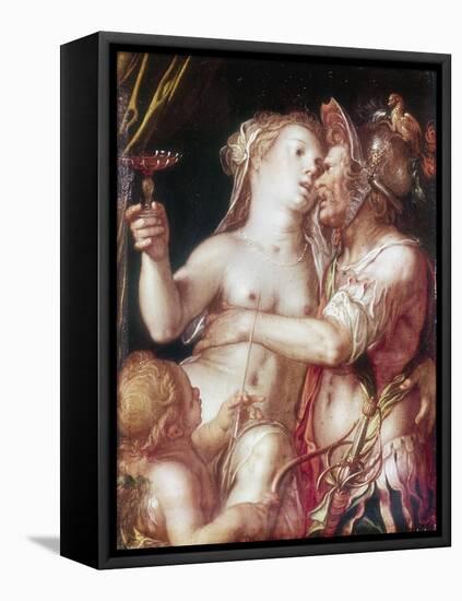 Mars and Venus, Late 16th-Early 17th Century-Joachim Anthonisz Wtewael-Framed Premier Image Canvas