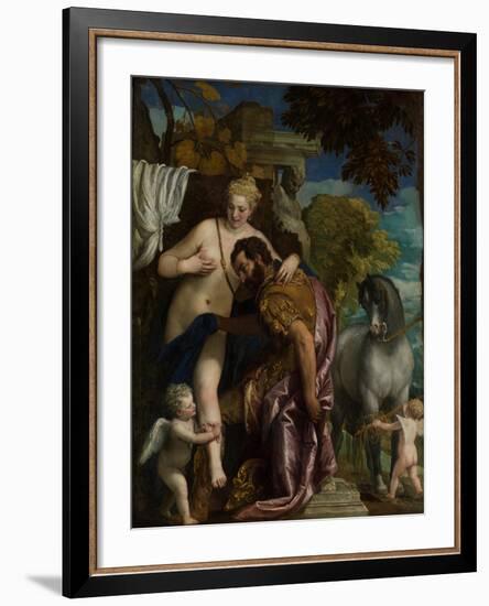 Mars and Venus United by Love, c.1570-Veronese-Framed Giclee Print