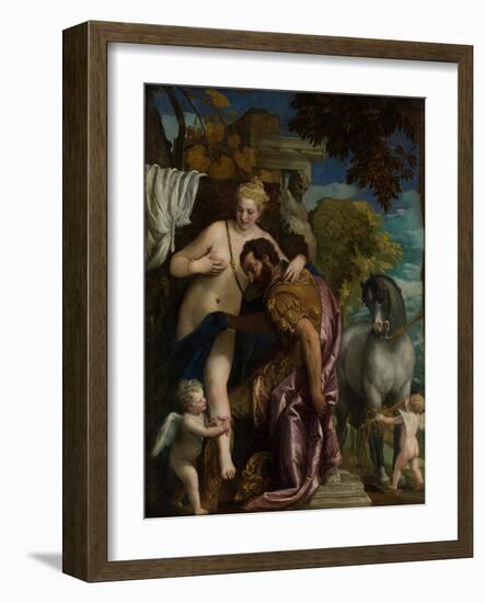 Mars and Venus United by Love, c.1570-Veronese-Framed Giclee Print