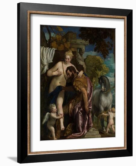 Mars and Venus United by Love, c.1570-Veronese-Framed Giclee Print