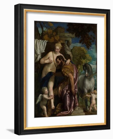 Mars and Venus United by Love, c.1570-Veronese-Framed Giclee Print