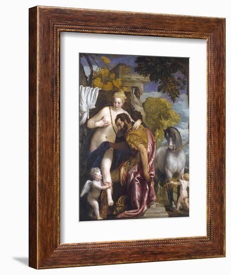 Mars and Venus United by Love-Paolo Veronese-Framed Giclee Print