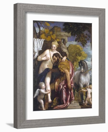 Mars and Venus United by Love-Paolo Veronese-Framed Giclee Print