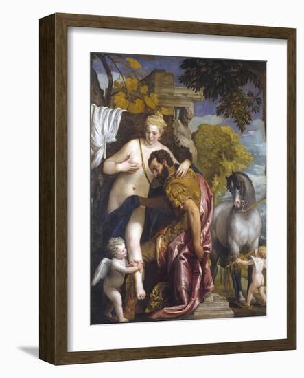 Mars and Venus United by Love-Paolo Veronese-Framed Giclee Print