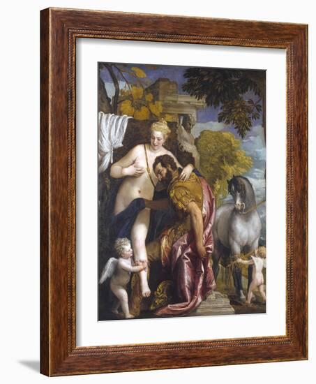 Mars and Venus United by Love-Paolo Veronese-Framed Giclee Print