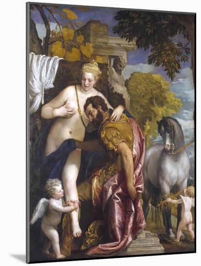 Mars and Venus United by Love-Paolo Veronese-Mounted Giclee Print