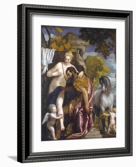 Mars and Venus United by Love-Paolo Veronese-Framed Giclee Print