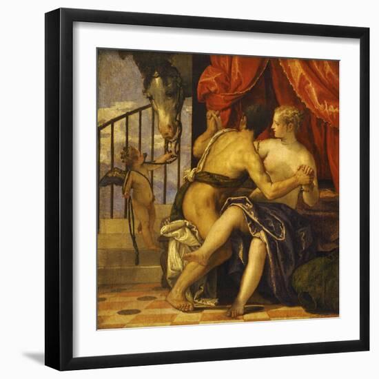 Mars and Venus with Love-Paolo Veronese-Framed Giclee Print