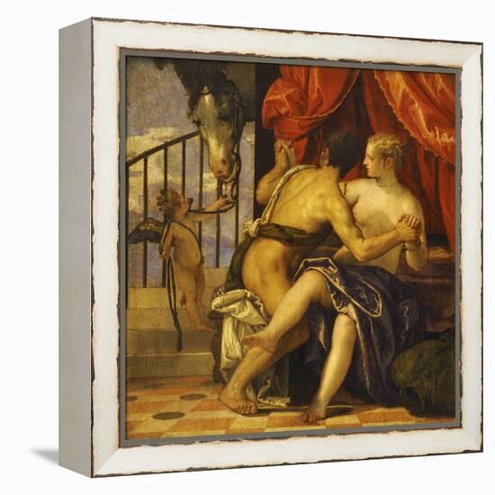 Mars and Venus with Love-Paolo Veronese-Framed Premier Image Canvas