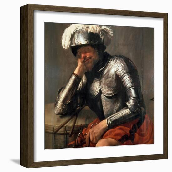 Mars Asleep, 1629-Hendrick Jansz Terbrugghen-Framed Premium Giclee Print