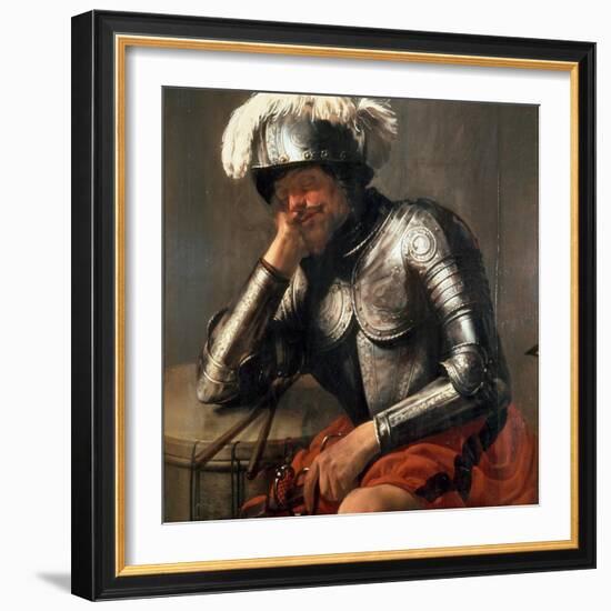 Mars Asleep, 1629-Hendrick Jansz Terbrugghen-Framed Premium Giclee Print