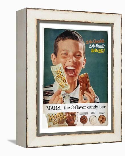 Mars Bar Ad, 1957-null-Framed Premier Image Canvas