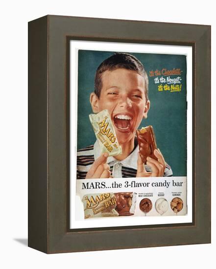 Mars Bar Ad, 1957-null-Framed Premier Image Canvas